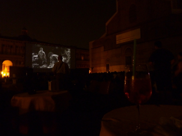 Movies on Piazza Maggiore